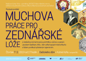 Muchova práce pro zednářské lóže